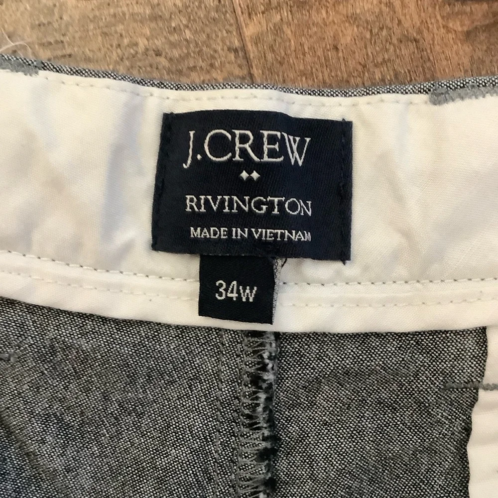 J.Crew Rivington Gray Bermudas, Size 34W
